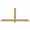 Ekena Millwork Eugene Smooth Timber Gable Bracket, Western Red Cedar, 84"W x 38"H x 1 1/2"D x 5 1/2"F, 11/12 Pitch GBW084X38X0206EUG00SWR - alternate 1